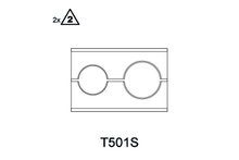 CLAMPING BLOCK INNER/OUT. PIPE - T501S